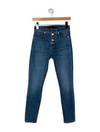 Veronica Beard Mid-Rise Skinny Leg Jeans