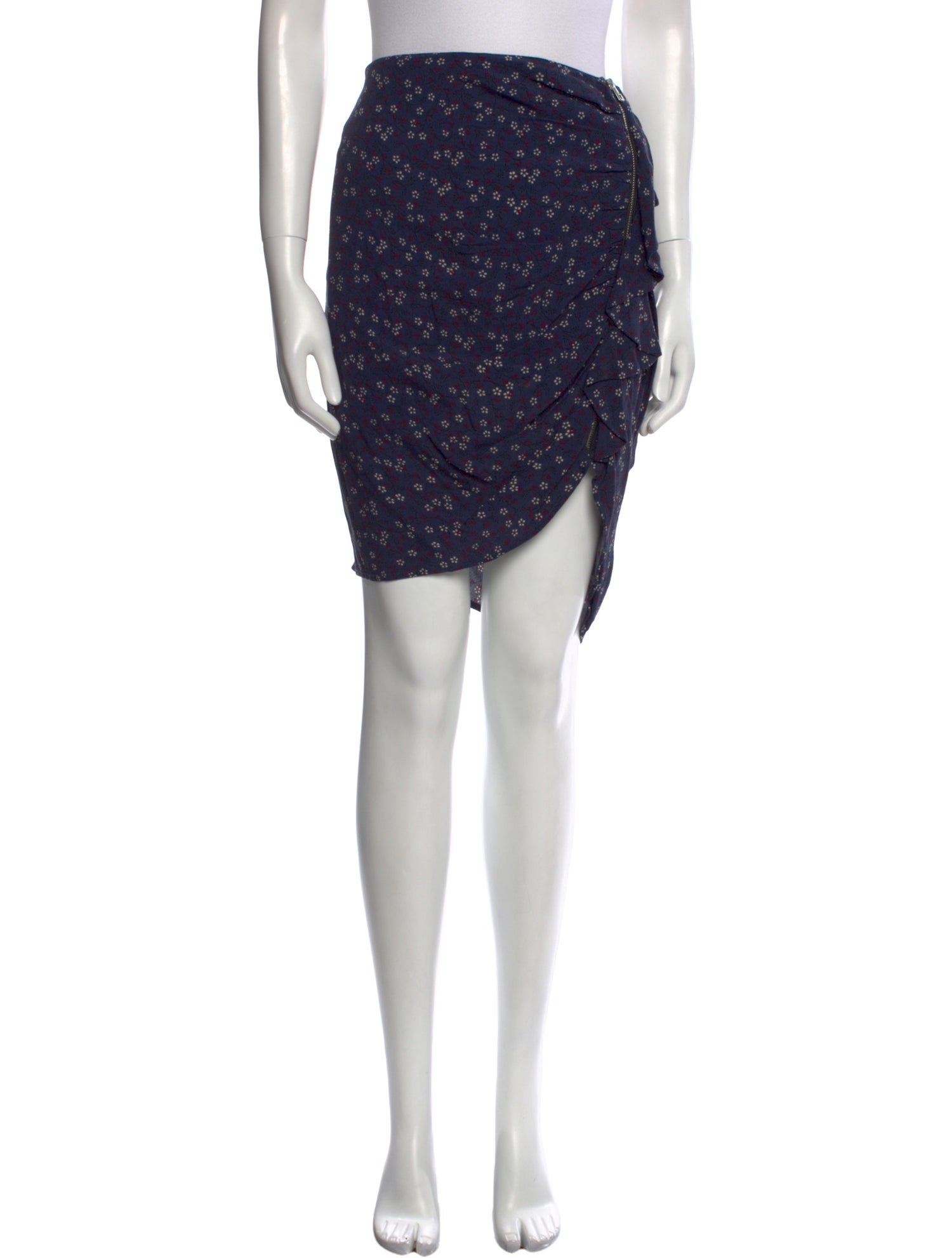 Veronica Beard Floral Print Knee-Length Skirt