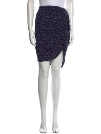 Veronica Beard Floral Print Knee-Length Skirt