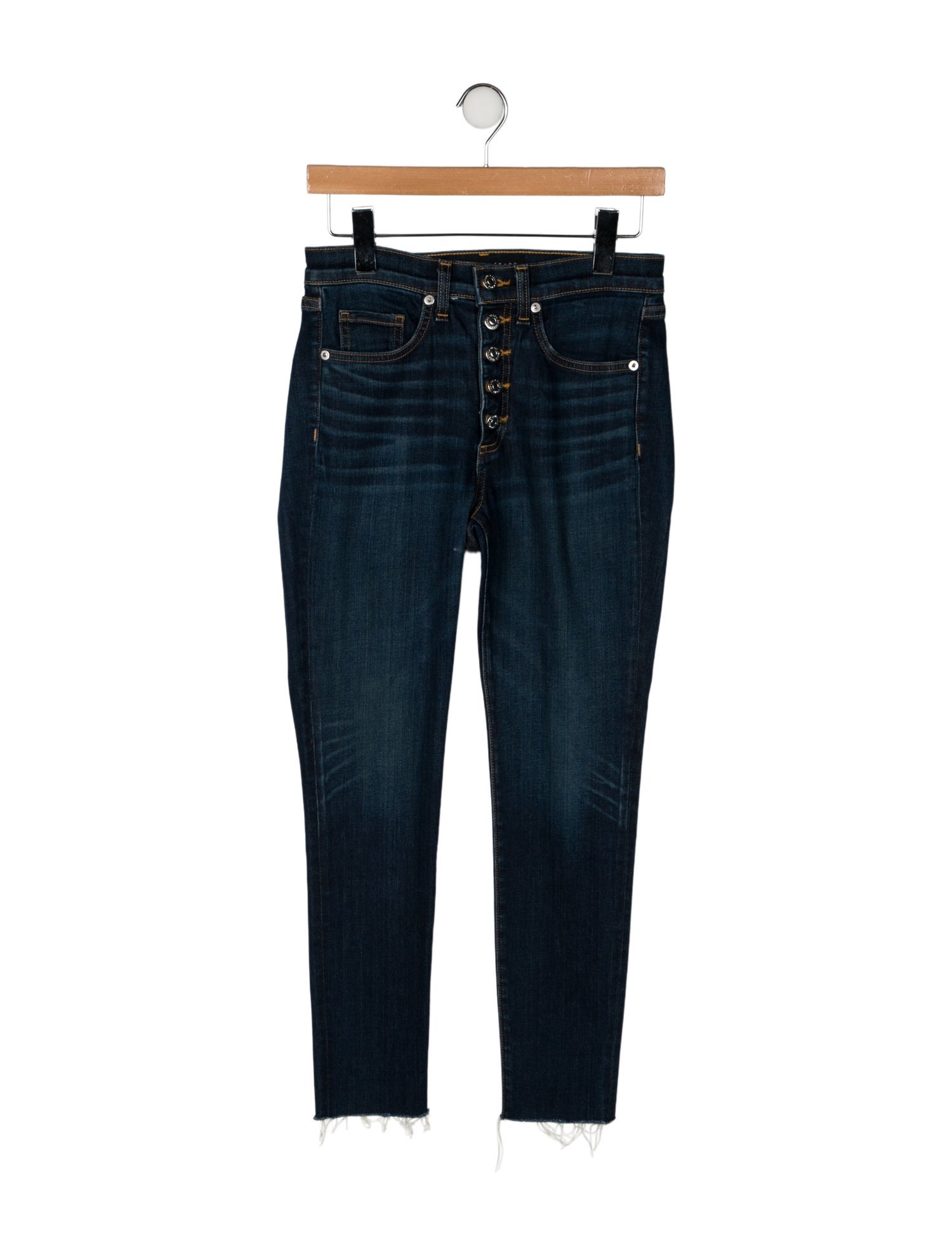 Veronica Beard Mid-Rise Skinny Leg Jeans