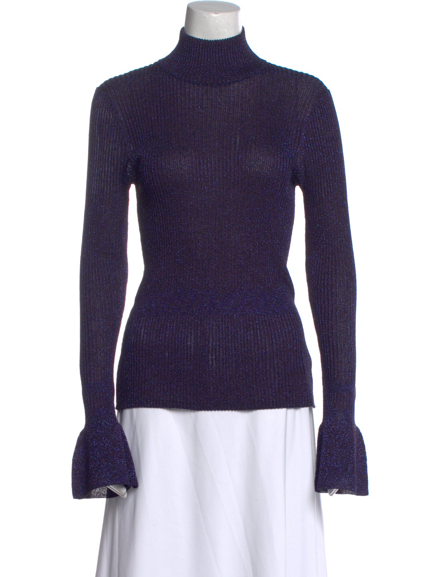 Veronica Beard Turtleneck Long Sleeve Top