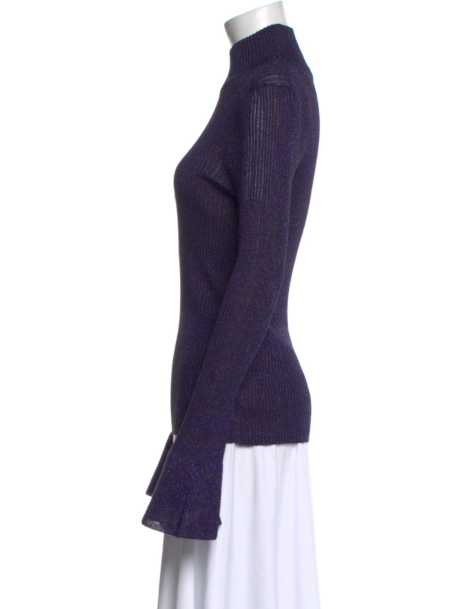 Veronica Beard Turtleneck Long Sleeve Top