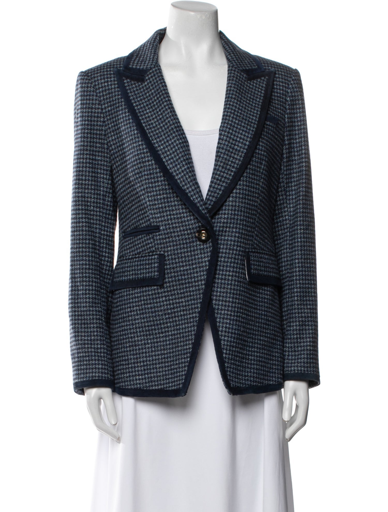 Veronica Beard Houndstooth Print Blazer
