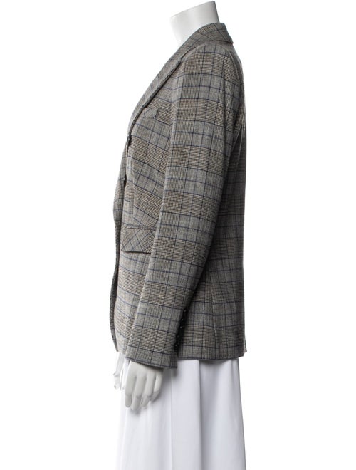 Veronica Beard Plaid Print Blazer
