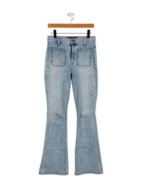 Veronica Beard High-Rise Wide Leg Jeans