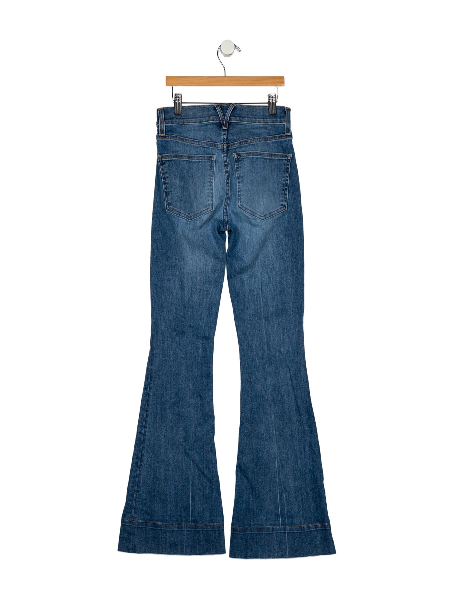 Veronica Beard Mid-Rise Wide Leg Jeans