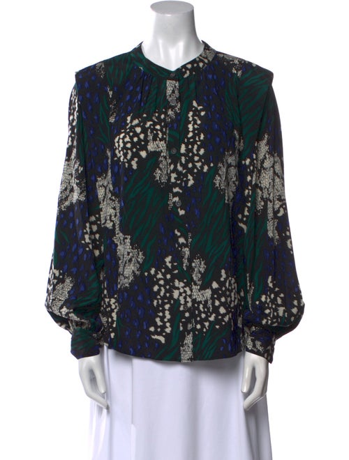 Veronica Beard Silk Floral Print Blouse