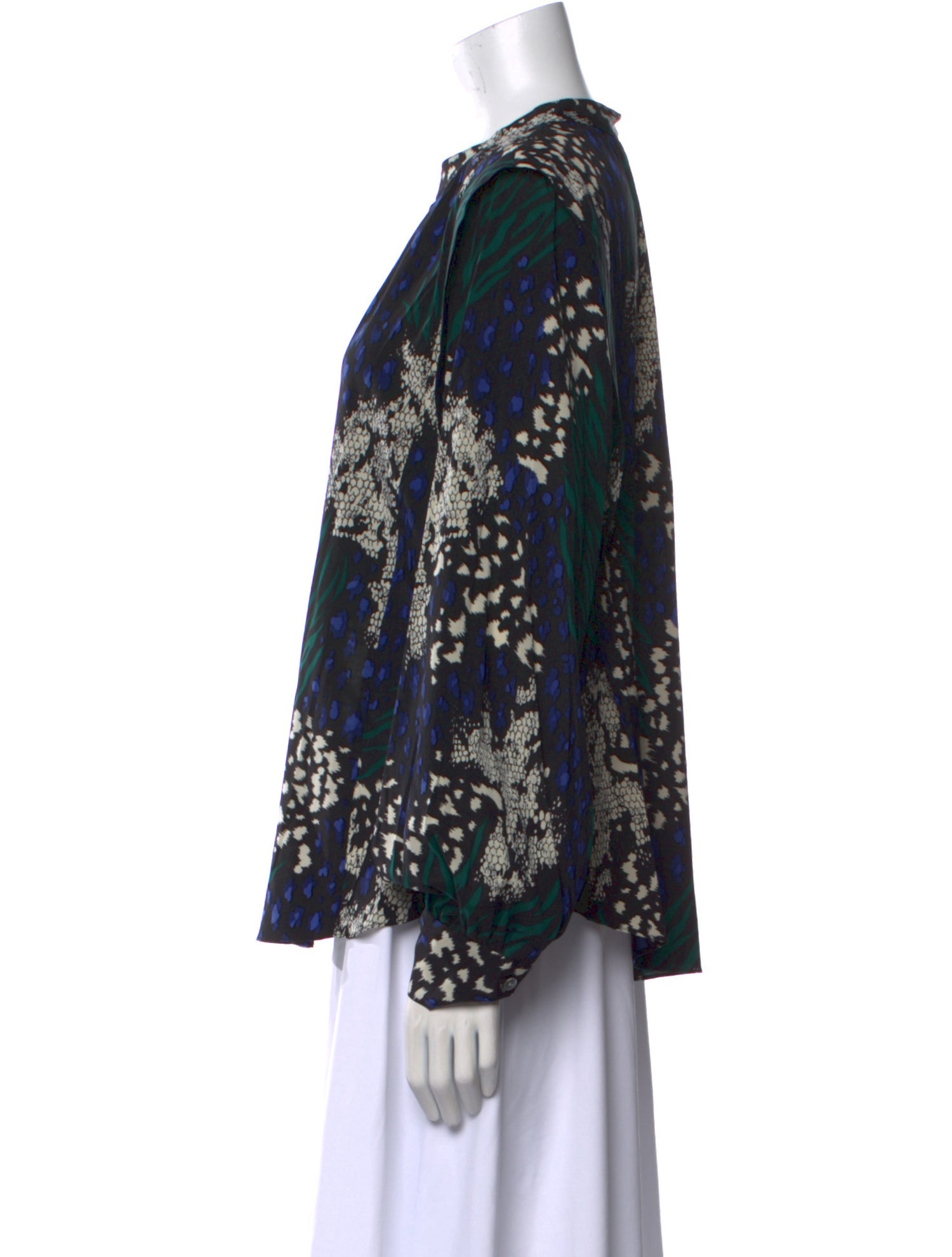 Veronica Beard Silk Floral Print Blouse