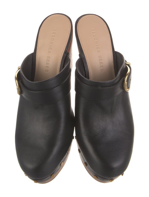 Veronica Beard Leather Studded Accents Mules