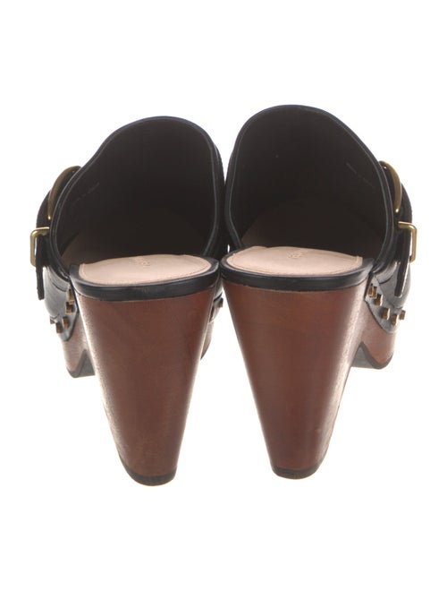 Veronica Beard Leather Studded Accents Mules