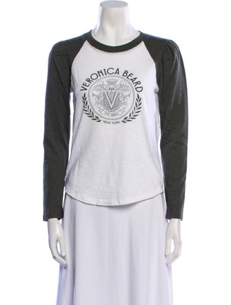 Veronica Beard Graphic Print Crew Neck T-Shirt