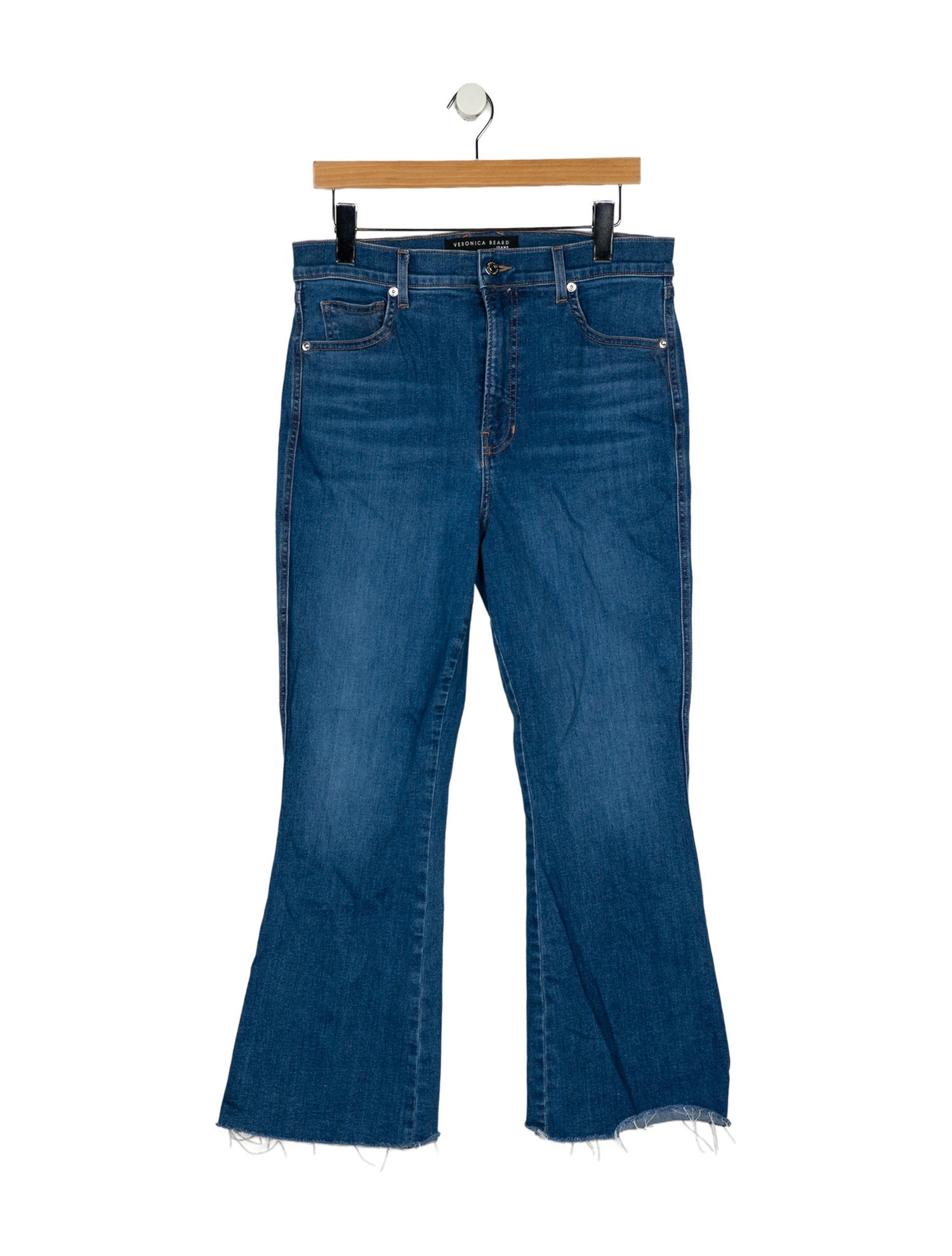 Veronica Beard High-Rise Wide Leg Jeans
