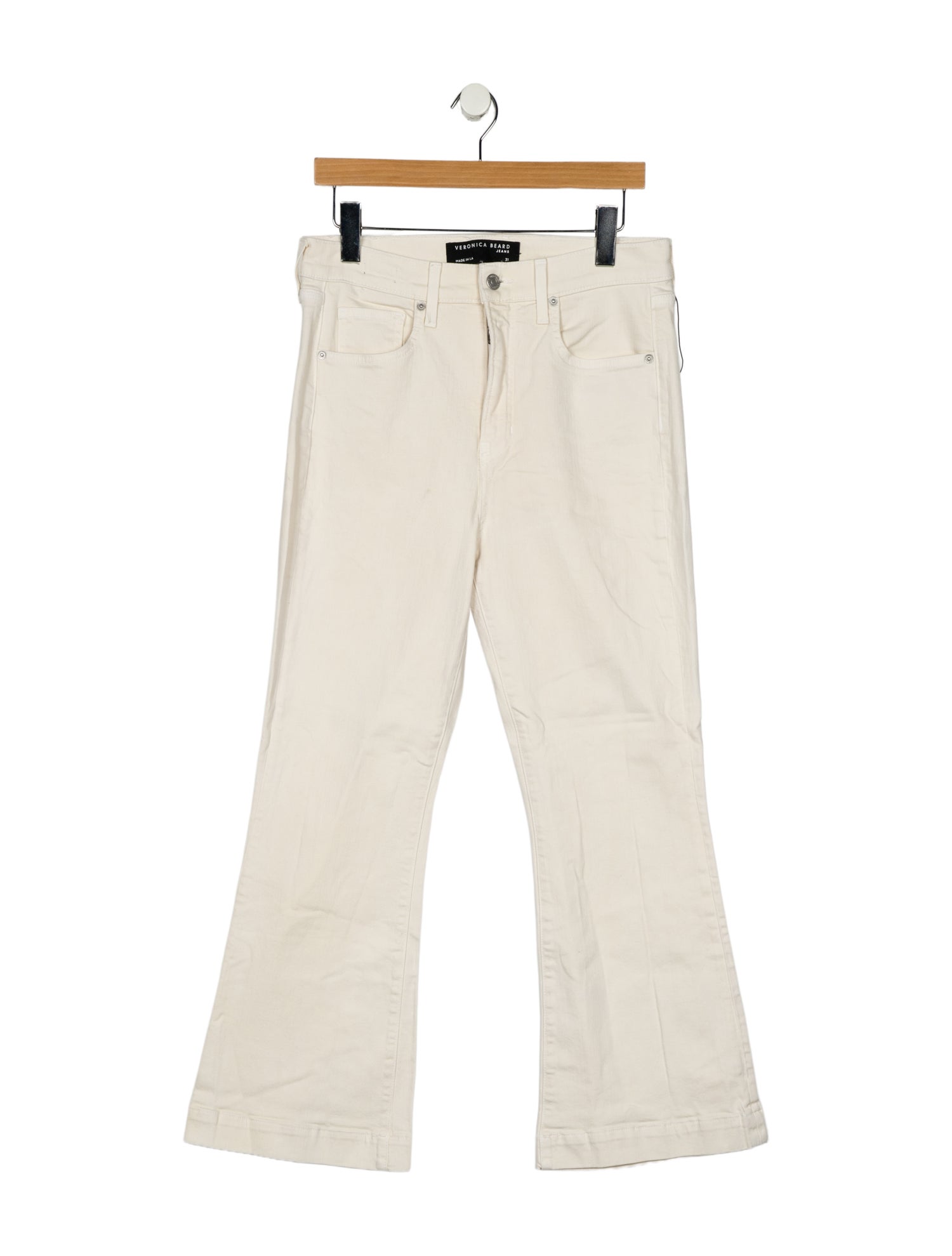 Veronica Beard High-Rise Wide Leg Jeans
