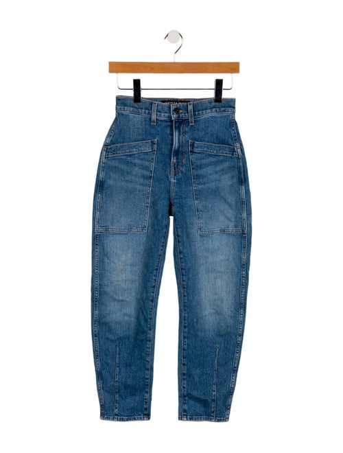 Veronica Beard High-Rise Straight Leg Jeans