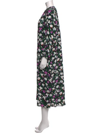 Veronica Beard Floral Print Long Dress