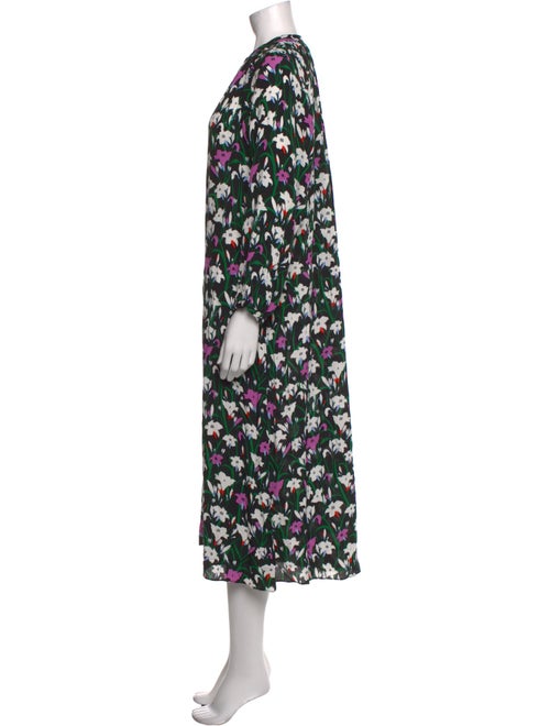 Veronica Beard Floral Print Long Dress