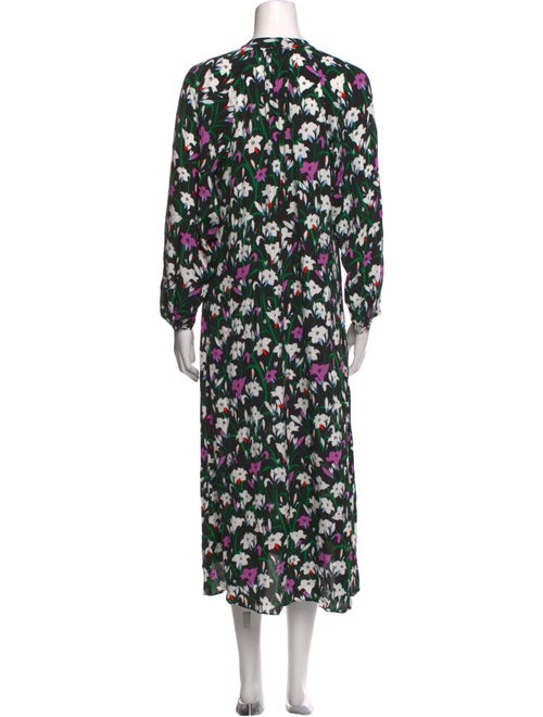 Veronica Beard Floral Print Long Dress