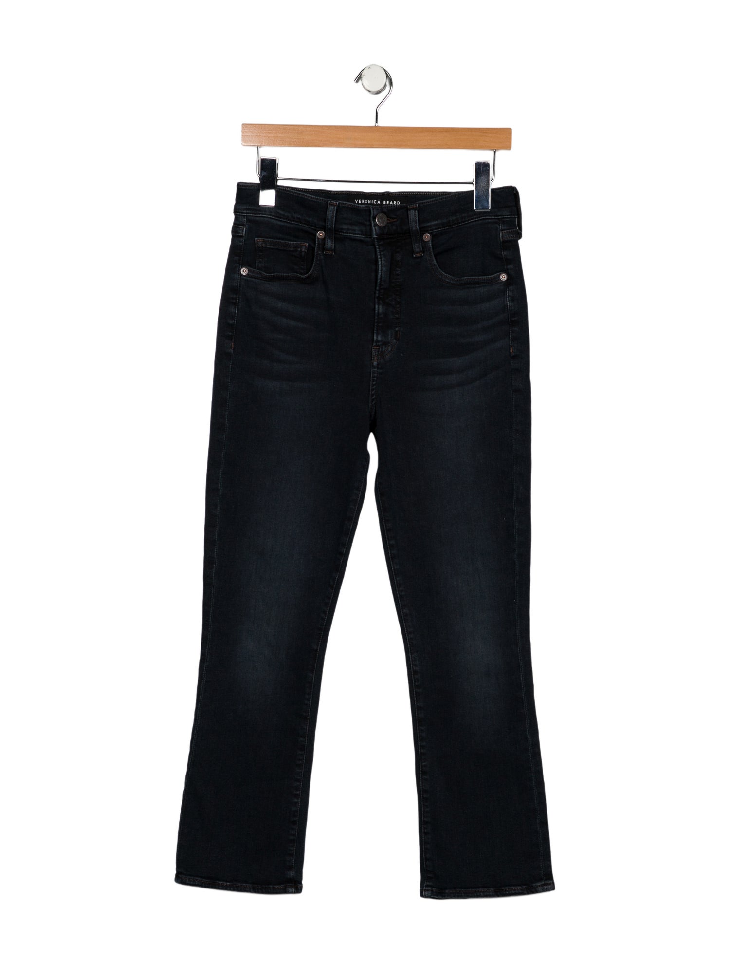 Veronica Beard High-Rise Straight Leg Jeans