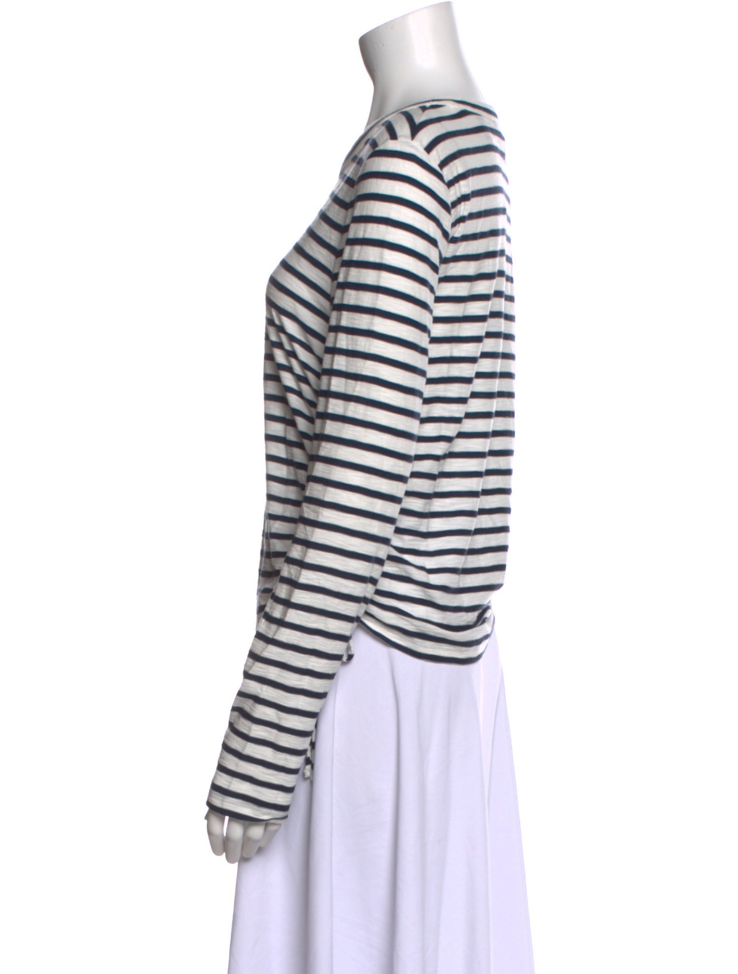 Veronica Beard Striped Crew Neck T-Shirt w/ Tags