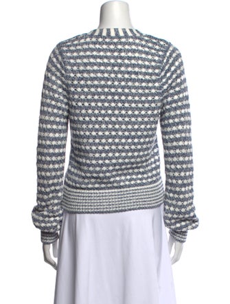 Veronica Beard Striped V-Neck Sweater