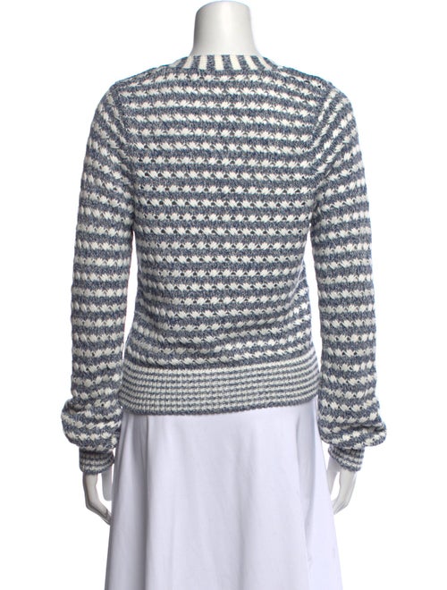 Veronica Beard Striped V-Neck Sweater