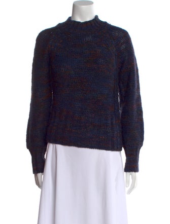 Veronica Beard Printed Mock Neck Sweater