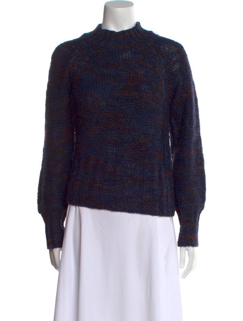 Veronica Beard Printed Mock Neck Sweater