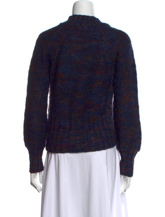 Veronica Beard Printed Mock Neck Sweater