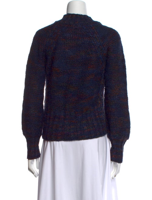 Veronica Beard Printed Mock Neck Sweater