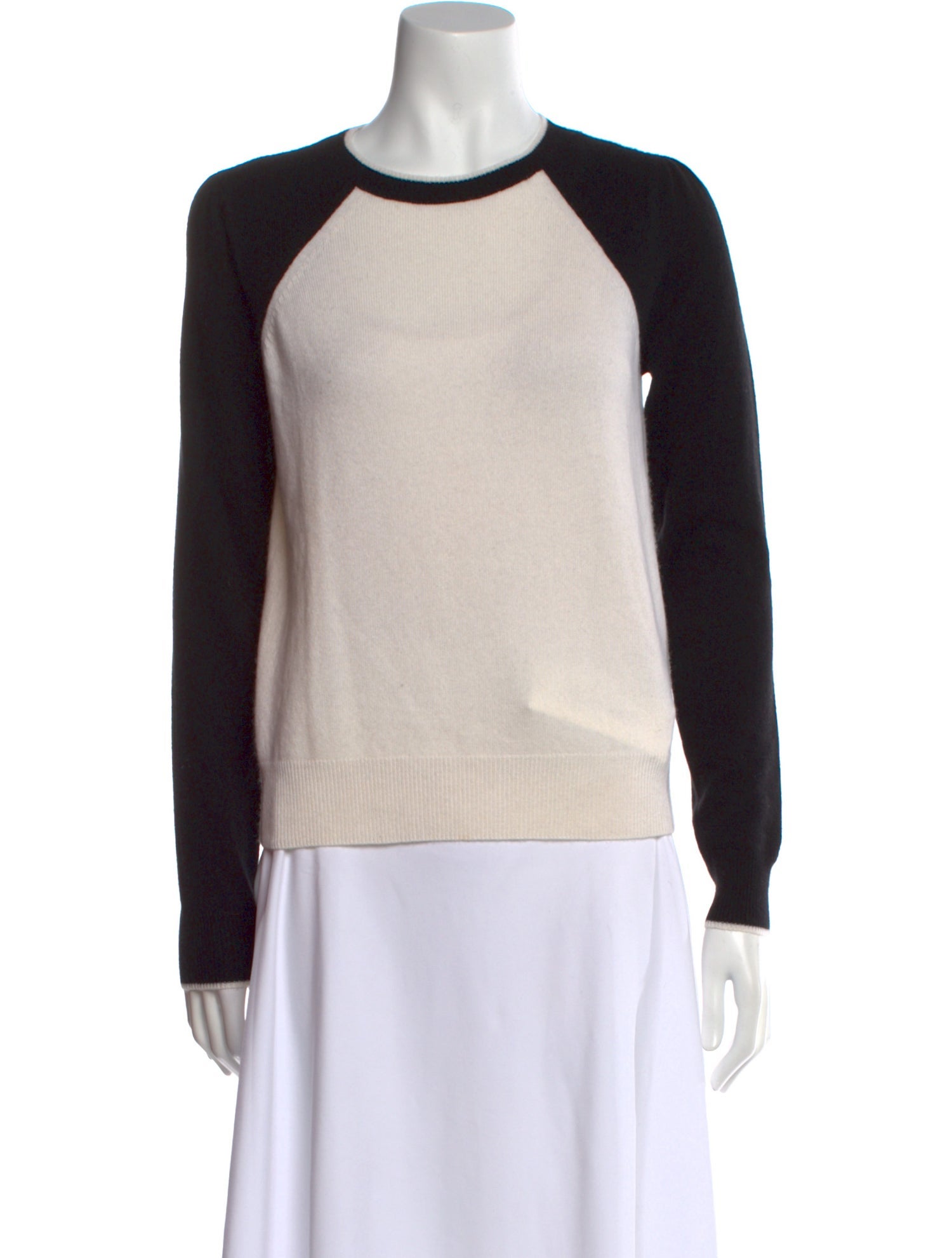 Veronica Beard Cashmere Colorblock Pattern Sweater