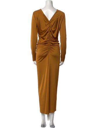 Veronica Beard V-Neck Long Dress