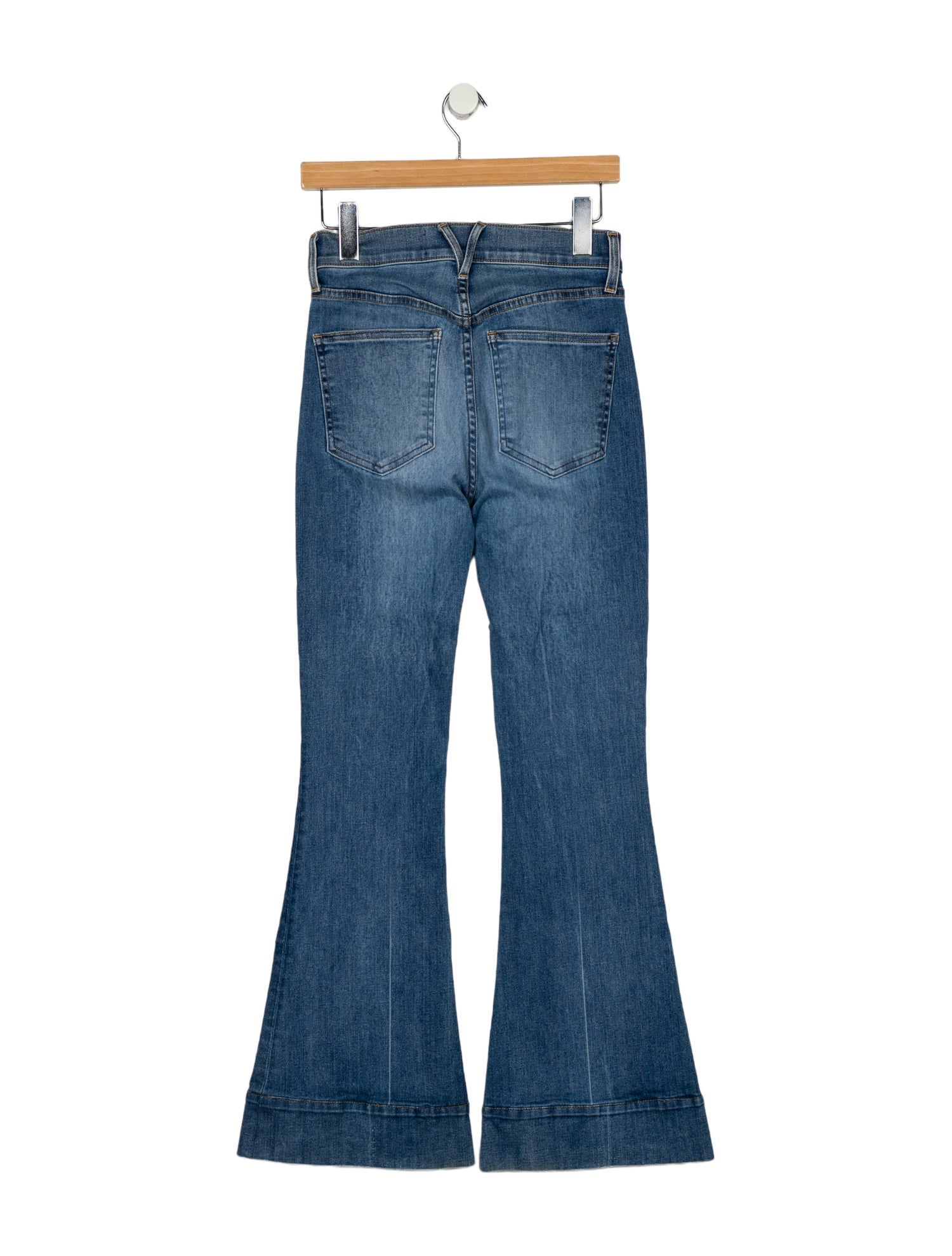 Veronica Beard Mid-Rise Wide Leg Jeans