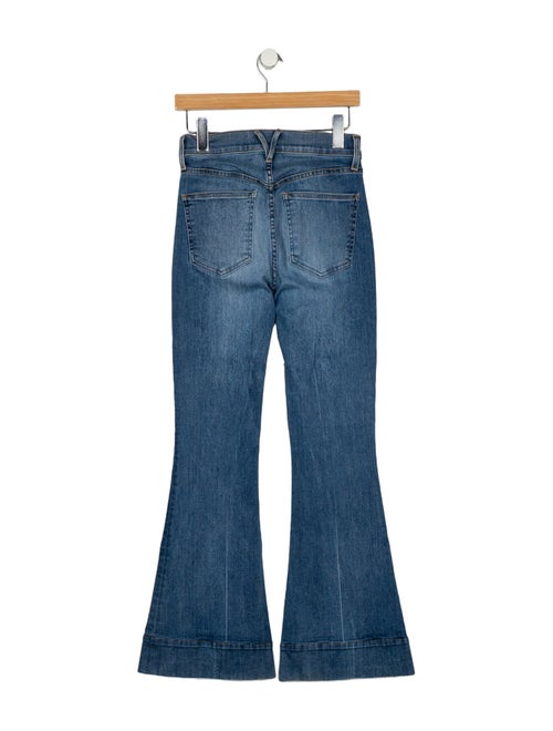 Veronica Beard Mid-Rise Wide Leg Jeans