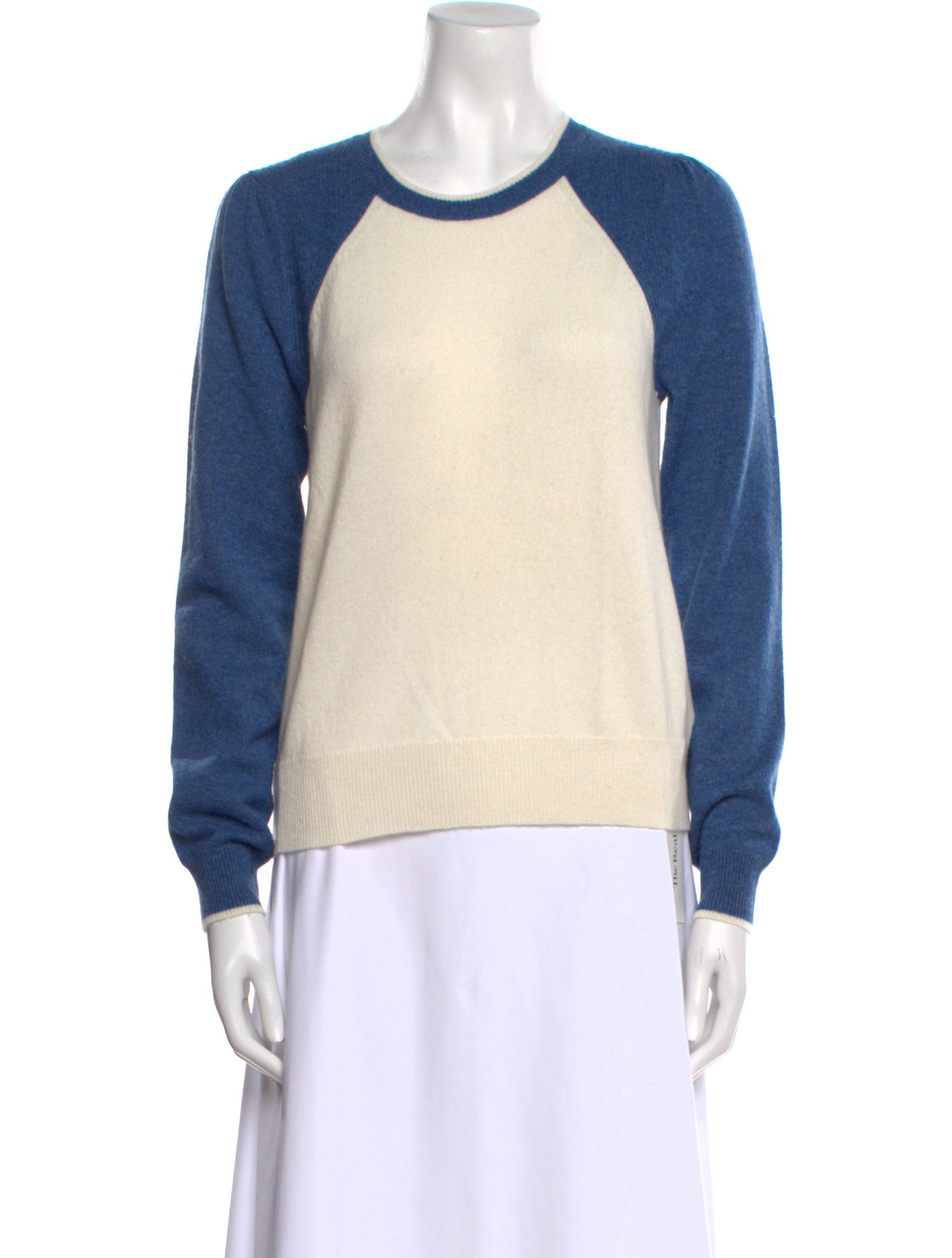 Veronica Beard Cashmere Colorblock Pattern Sweater