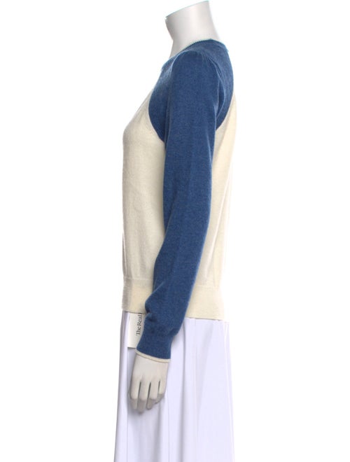 Veronica Beard Cashmere Colorblock Pattern Sweater