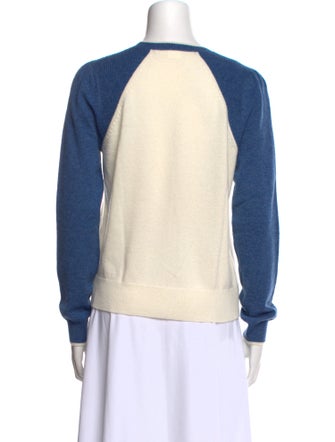 Veronica Beard Cashmere Colorblock Pattern Sweater