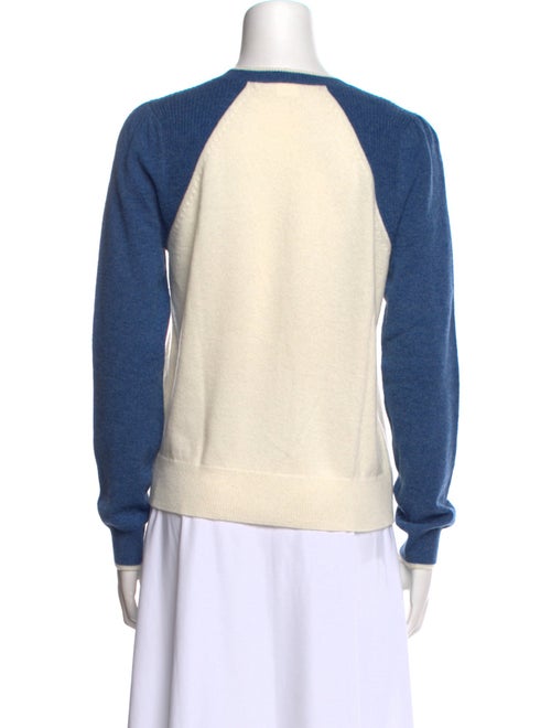 Veronica Beard Cashmere Colorblock Pattern Sweater