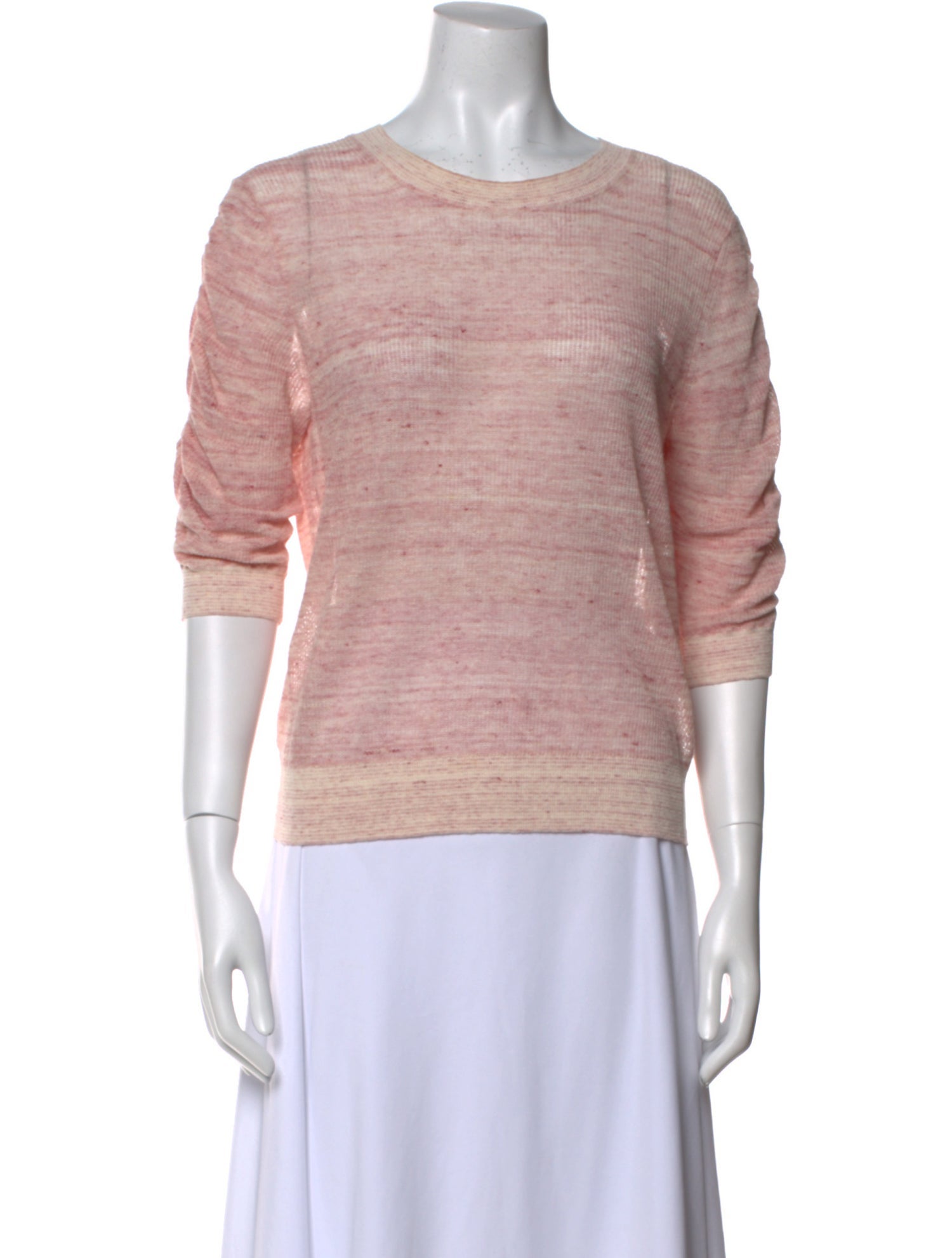 Veronica Beard Linen Scoop Neck Top