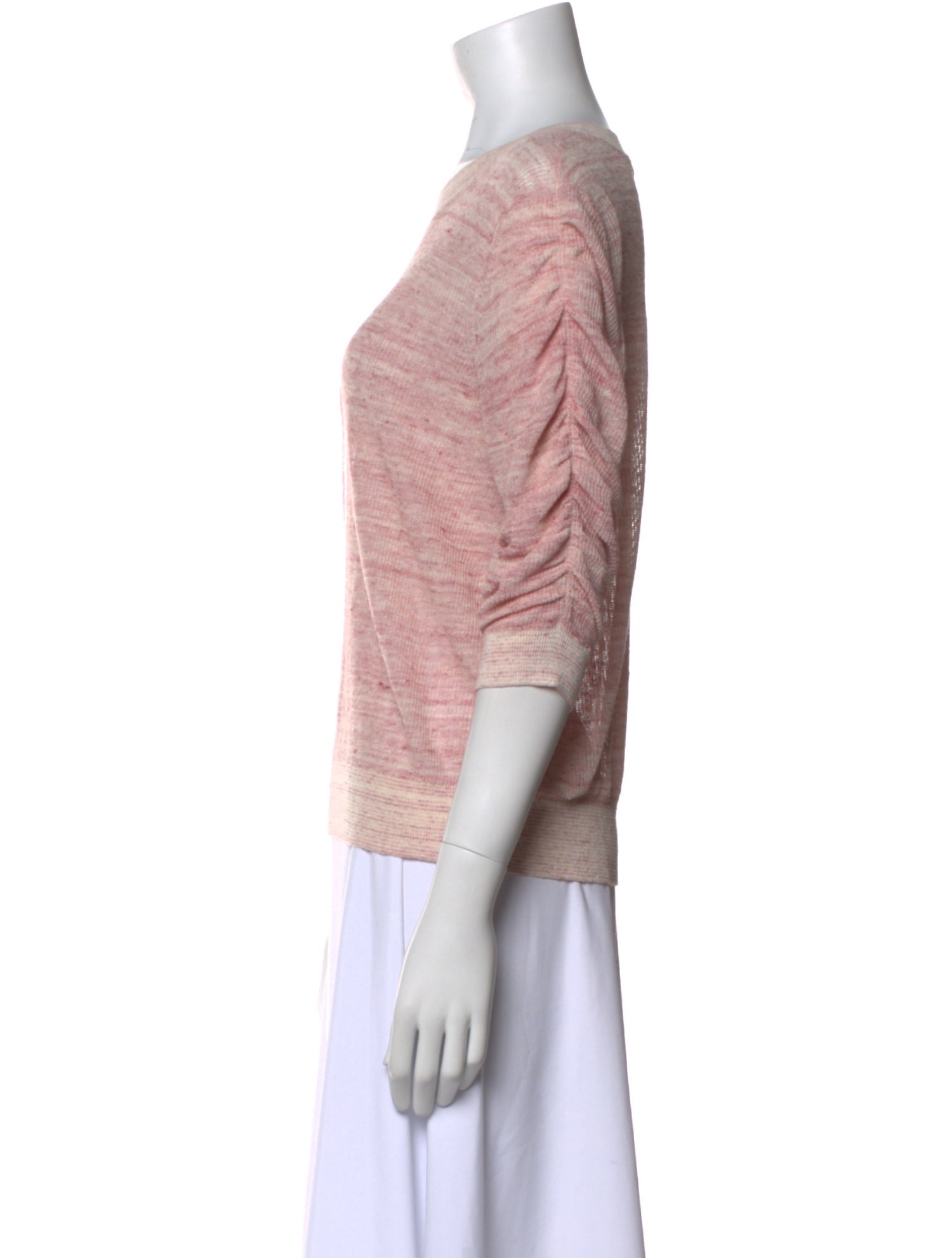 Veronica Beard Linen Scoop Neck Top