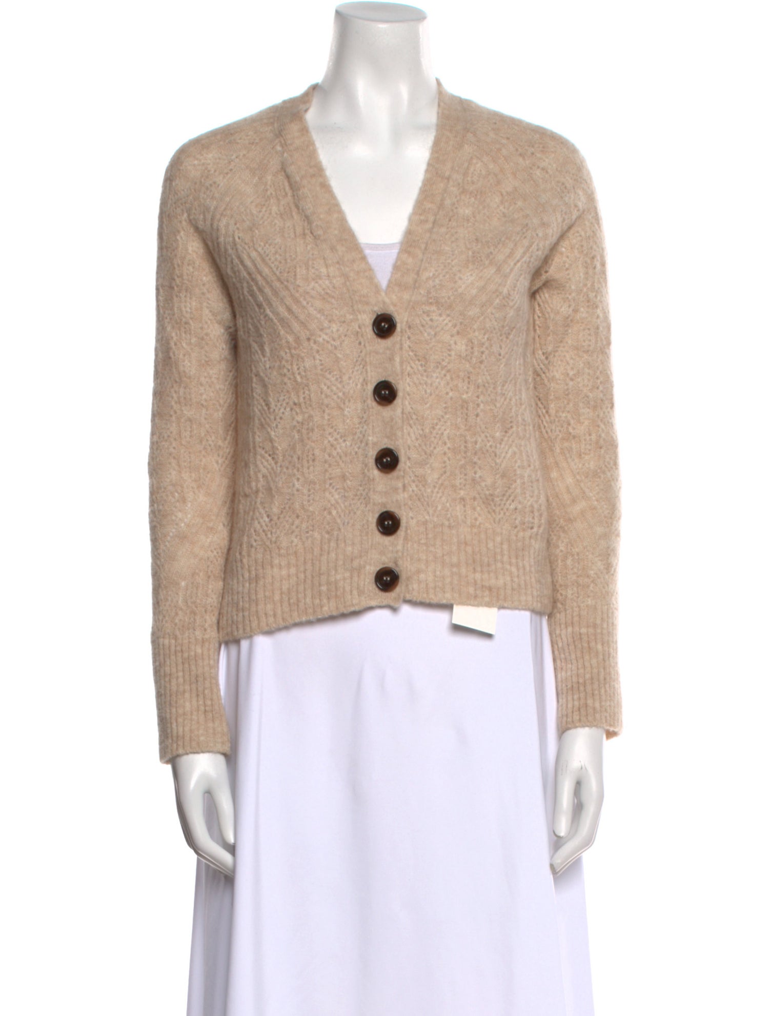 Veronica Beard Baby Alpaca V-Neck Sweater