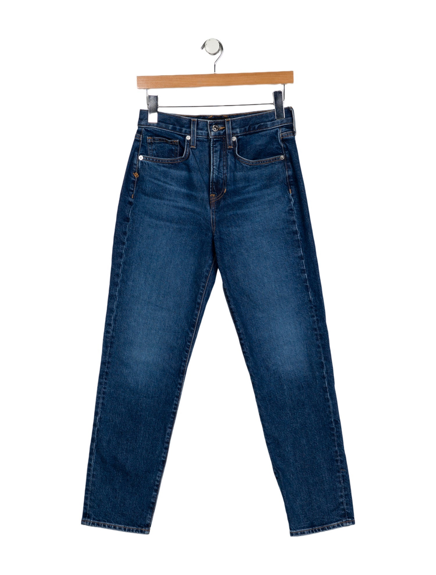 Veronica Beard High-Rise Straight Leg Jeans