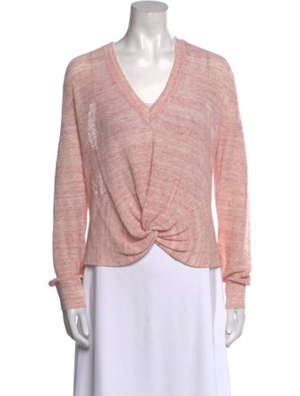 Veronica Beard Linen V-Neck Top