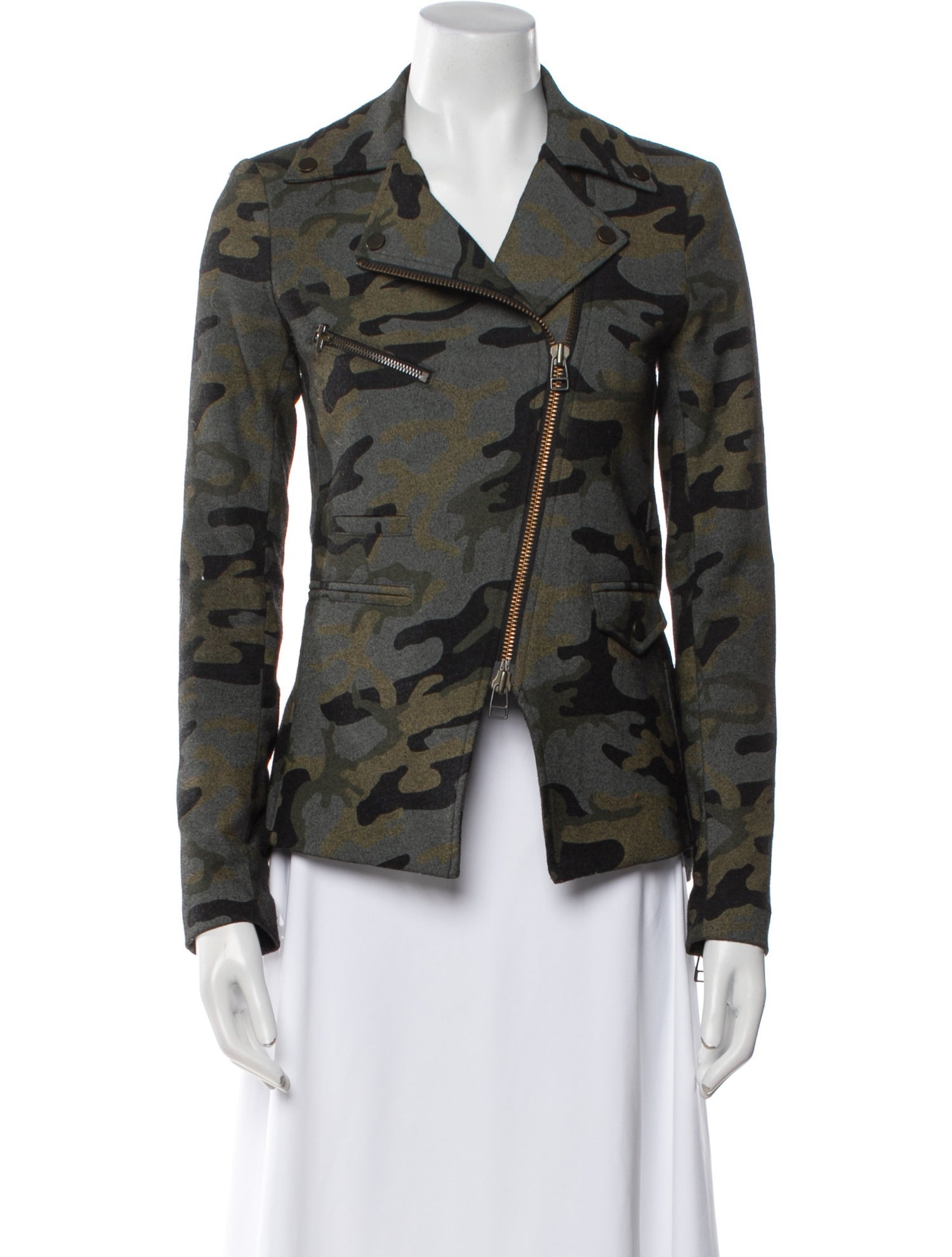 Veronica Beard Wool Printed Blazer