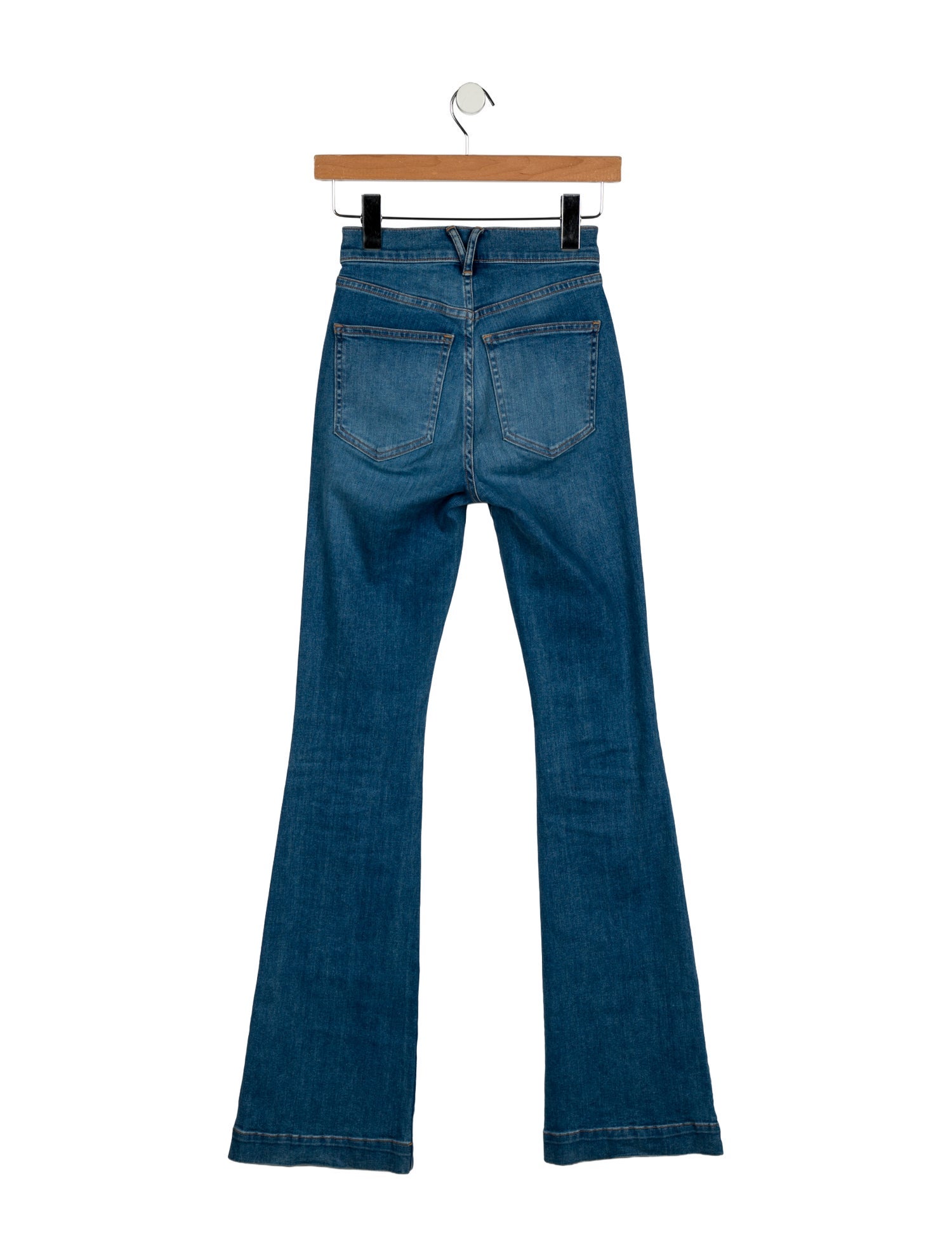 Veronica Beard Mid-Rise Wide Leg Jeans