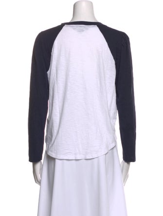 Veronica Beard Scoop Neck Long Sleeve Top