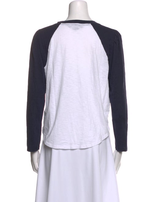 Veronica Beard Scoop Neck Long Sleeve Top