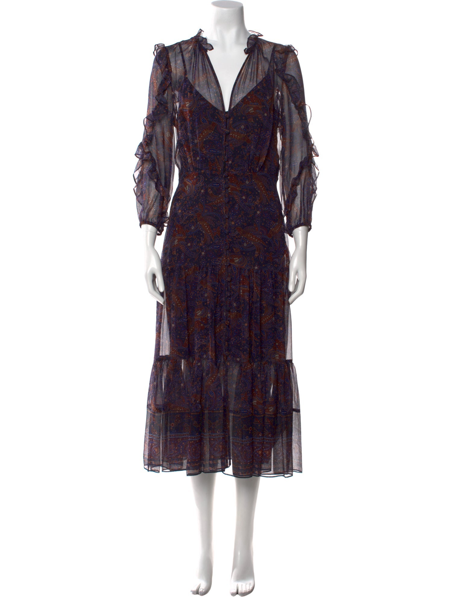 Veronica Beard Silk Midi Length Dress