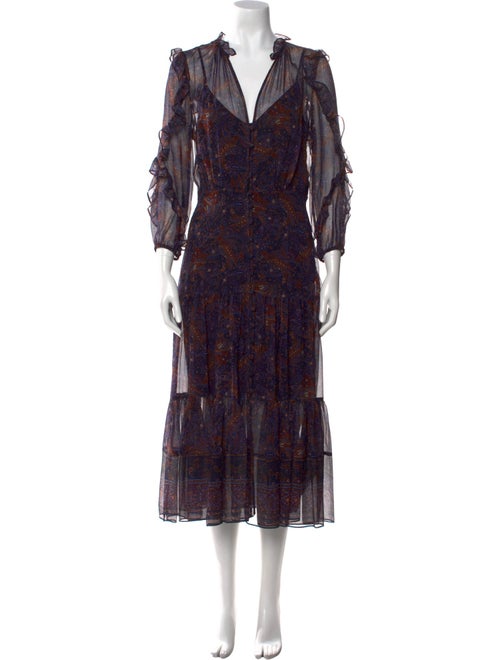 Veronica Beard Silk Midi Length Dress