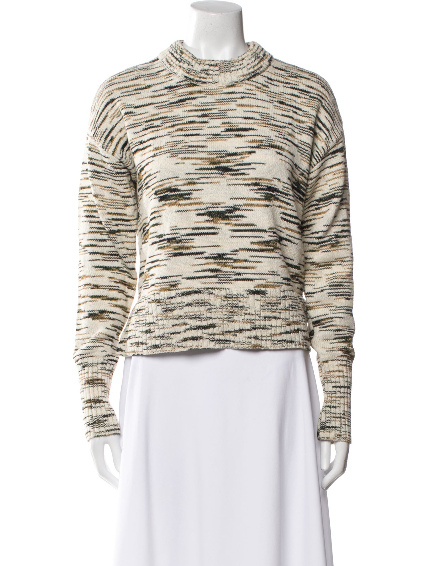 Veronica Beard Printed Crew Neck Sweater
