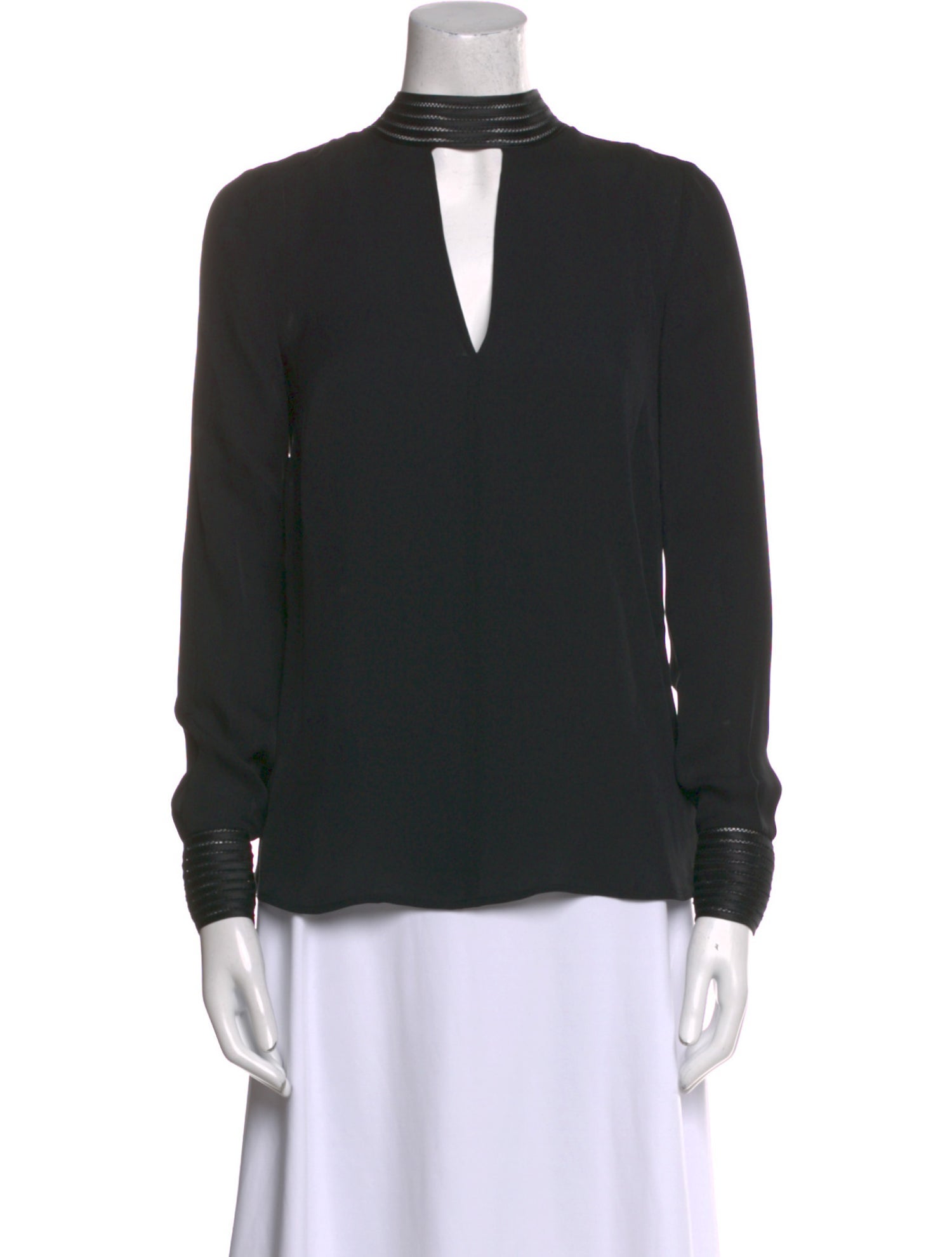 Veronica Beard Silk V-Neck Top